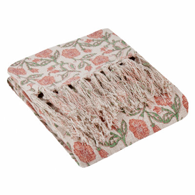 Delphine Throw Machine Woven Throw Blanket