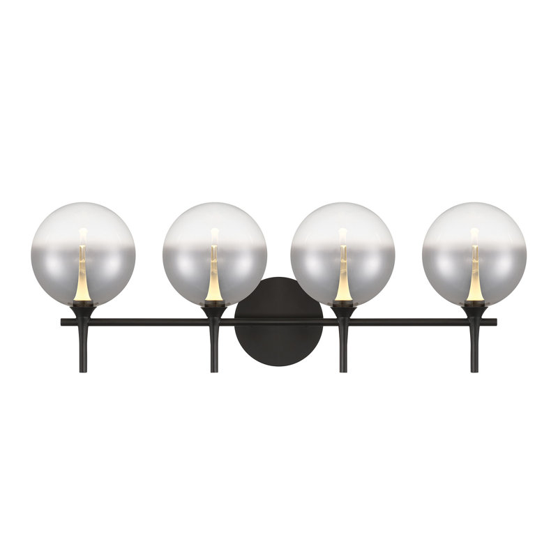 Iissa, Vanity, 4Lt, Glass, Matte Black, Smoked