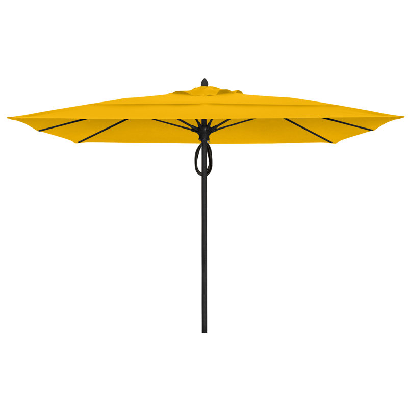 Parasol de marché carré 10 pi Prestige, Jaune tournesol, Noir