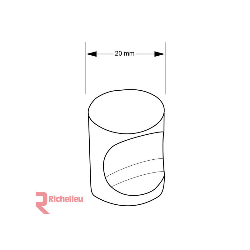 Expression 13/16" Diameter Round Knob, Matte Chrome