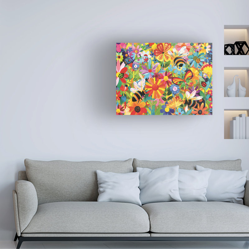 Art sur toile, "Michael Garden" par Michael David, H 14 po x l 19 po