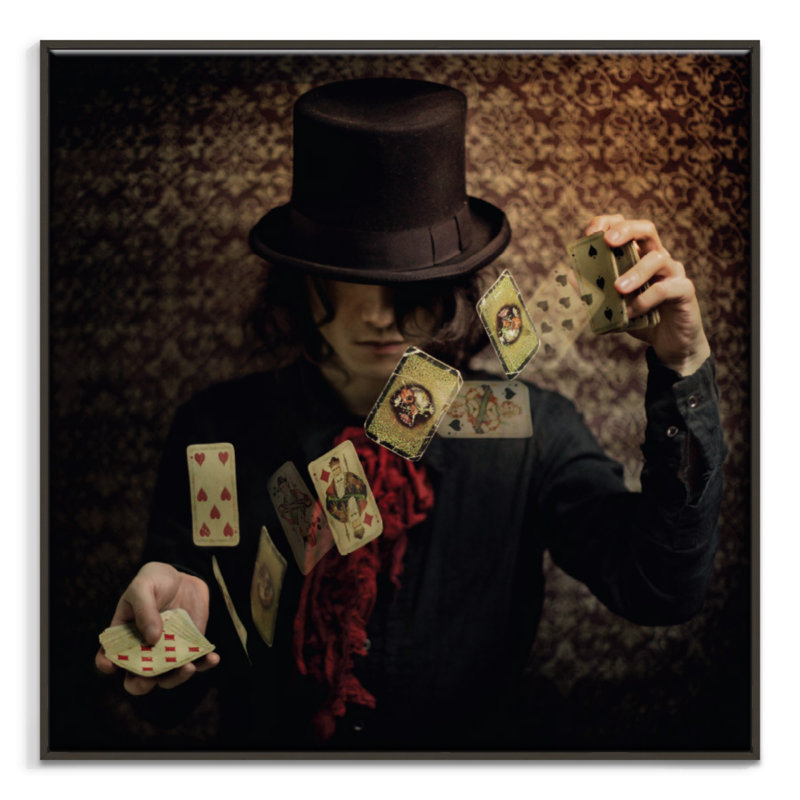 Print on Canvas, Black, 61cm H x 61cm W