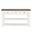 Console en bois avec 3 tiroirs et 2 tablettes pour les entrées