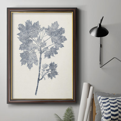 " Navy Botanicals I " Painting Print