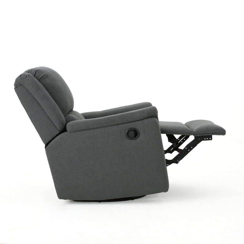 Fauteuil inclinable pivotant Themba, Charcoal Polyester