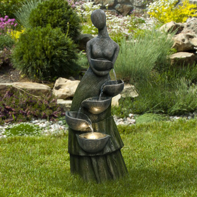 Fontaine de jardin pour femme 39 po