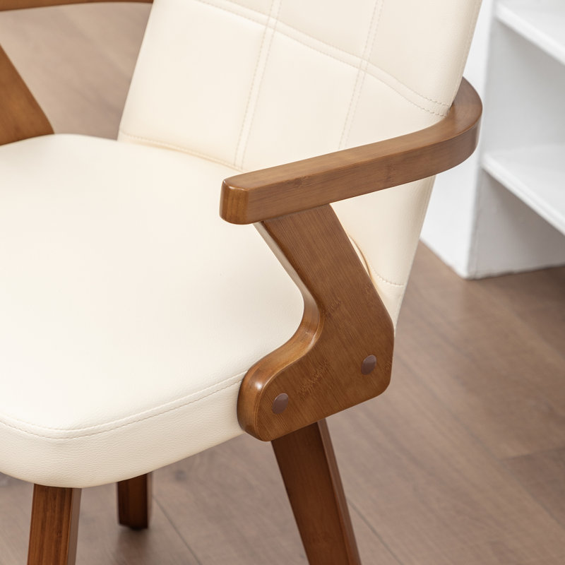 Chaises de salle à manger rembourrées Raquita, Beige