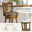 Ensemble de tabourets de bar avec dossier et repose-pieds-115665804-115665805