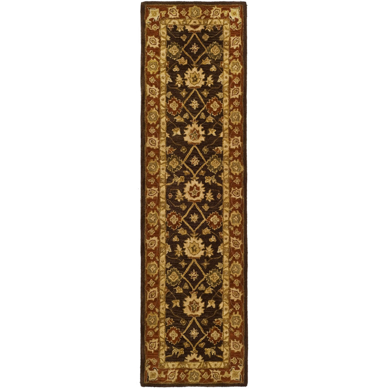 Codee Hand Tufted Wool Pile Oriental Rug, Runner 2'3" x 14'