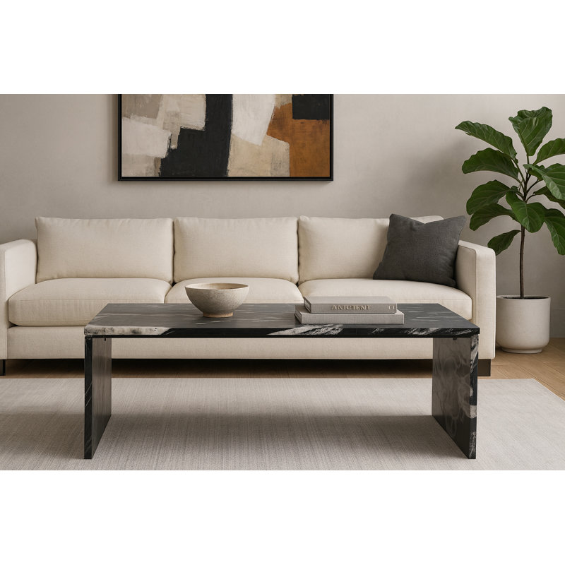 Table basse Jaloni, Marbre noir
