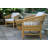 Dunkirk Teak 2 - Person Patio Conversation Set with Cushions