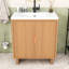 Meuble-lavabo de 30 po avec lavabo encastré et portes à fermeture douce-1412865487