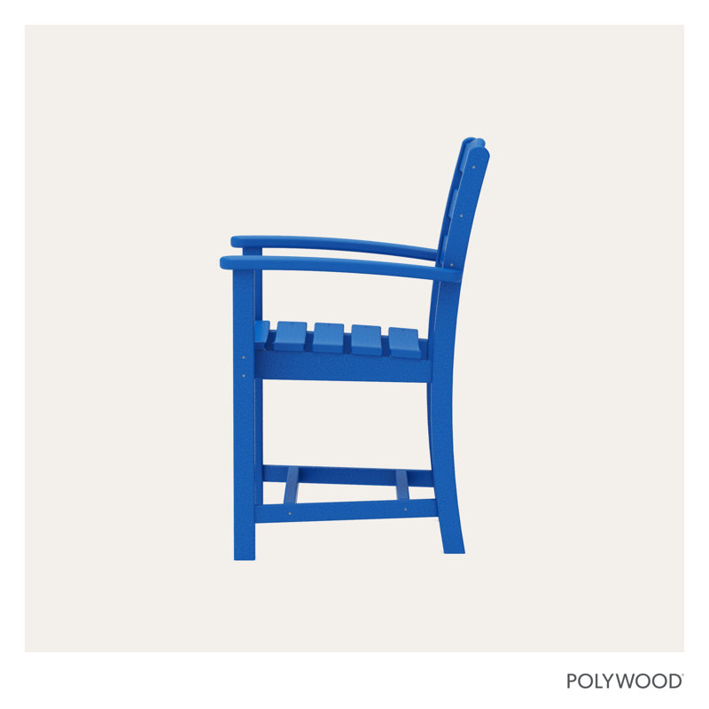 Chaise de salle à manger POLYWOOD La Casa Café, Bleu pacifique