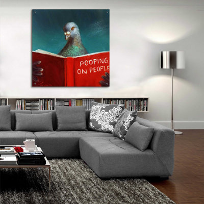 «Pooper on People» par Lucia Heffernan, art mural en verre acrylique