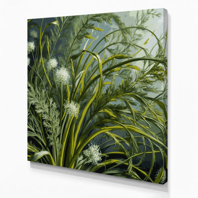 «Botanical Dill Green», art mural sur toile