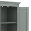 Tall Storage Cabinet With 2 Drawers-1124678976