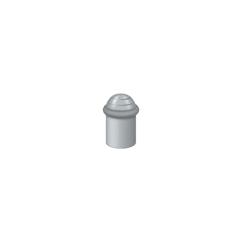 Kick Stop, Brushed Chrome, 2.125" H x 1.375" W x 1.375" D