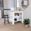 Kitchen Island, Pompeya, White, Width X 40