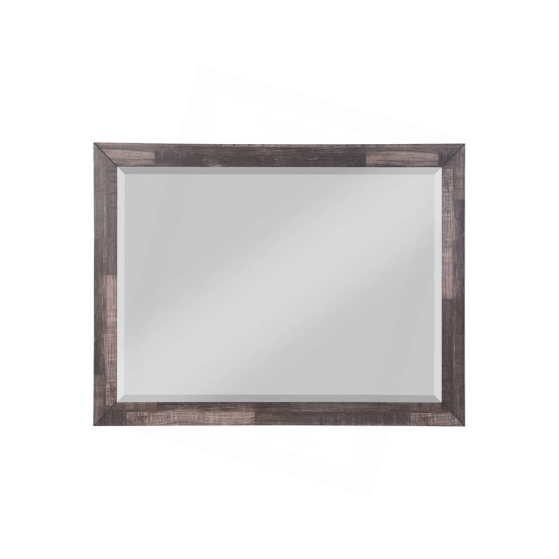 Dark Cherry Finish Mirror