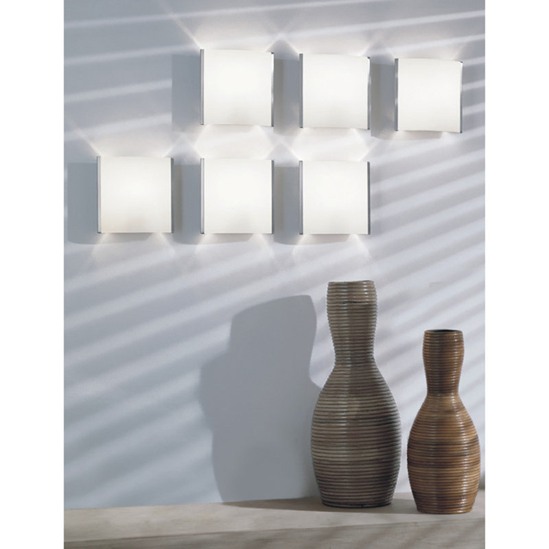 Tecla Wall Sconce, Medium (5" H x 5" W x 2" D), Matte Nickel