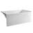 Alcove Bathtub, 48" x 30" Contemporary Alcove Acrylic Bathtub, Soaking Bath Tub with Right Hand Drain and Overflow Hole, Large Rectangular Deep Soak Tub for Bathroom with Integral Flange, White-124542465