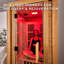 Sauna infrarouge d'intérieur en cèdre pour 1 personne avec 8 chauffages à infrarouges lointains, luminothérapie et chromothérapie Backyard Discovery Rylan