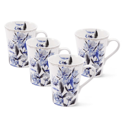 Ensemble de 4 tasses Mikasa Kaia Platinum 13,50Z
