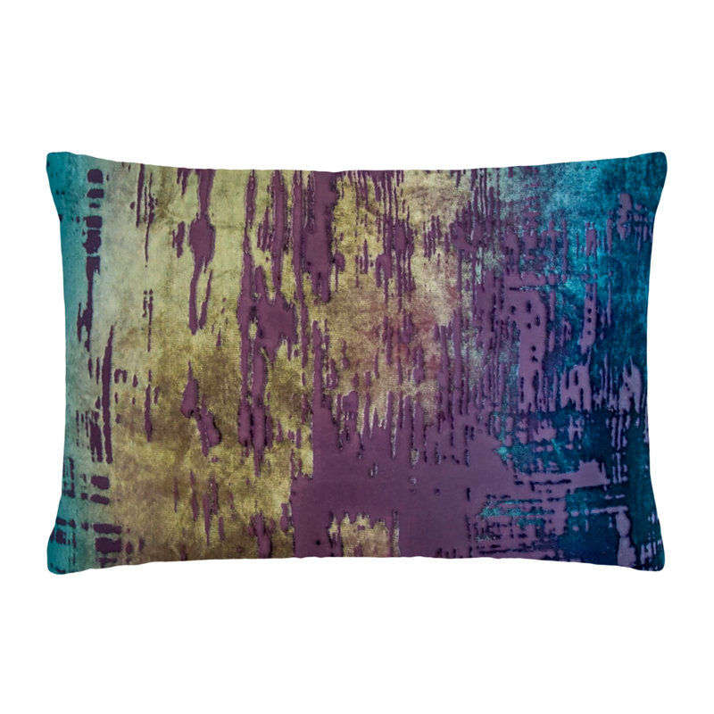 Lumbar Pillow Cover & Insert, Peacock, Rectangle 14"H x 20"W