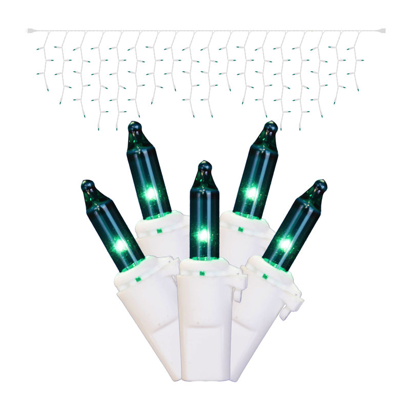 Christmas Mini Light Icicle Set, Teal