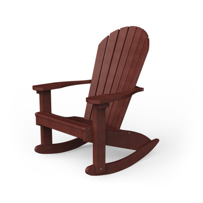 Chaise Adirondack berçante en plastique et plastique Wisby