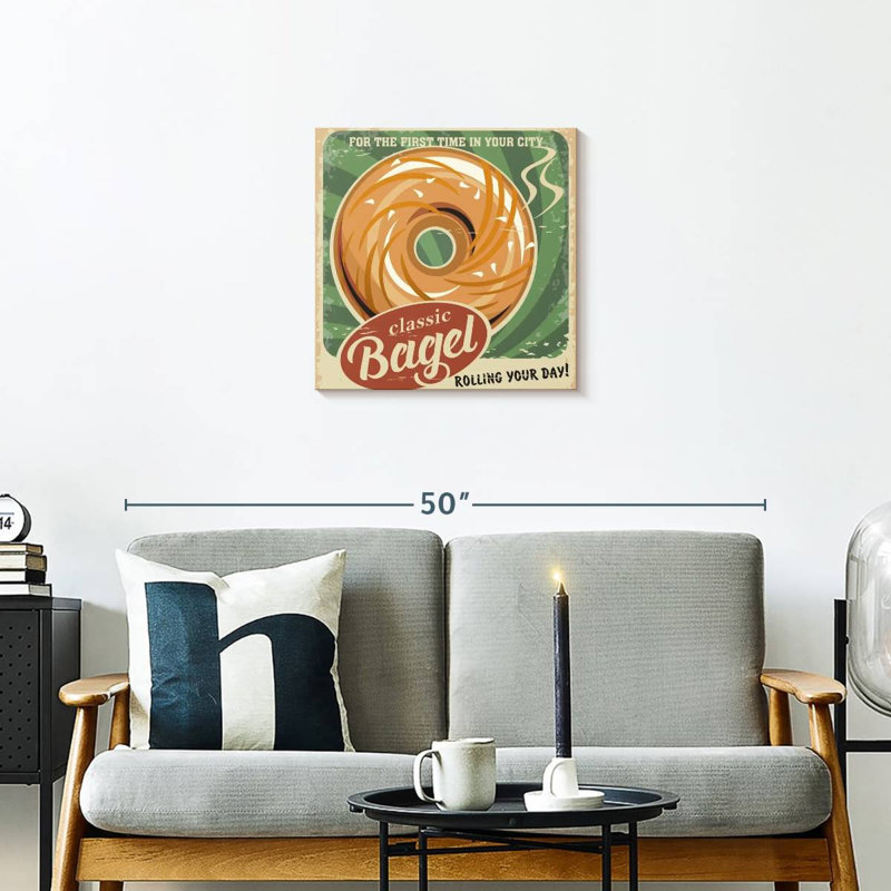 Affiche bagel classique Tergel, H 20 po x l 20 po