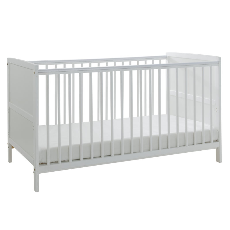 2 Cot Bed Bundle with Mattress, White