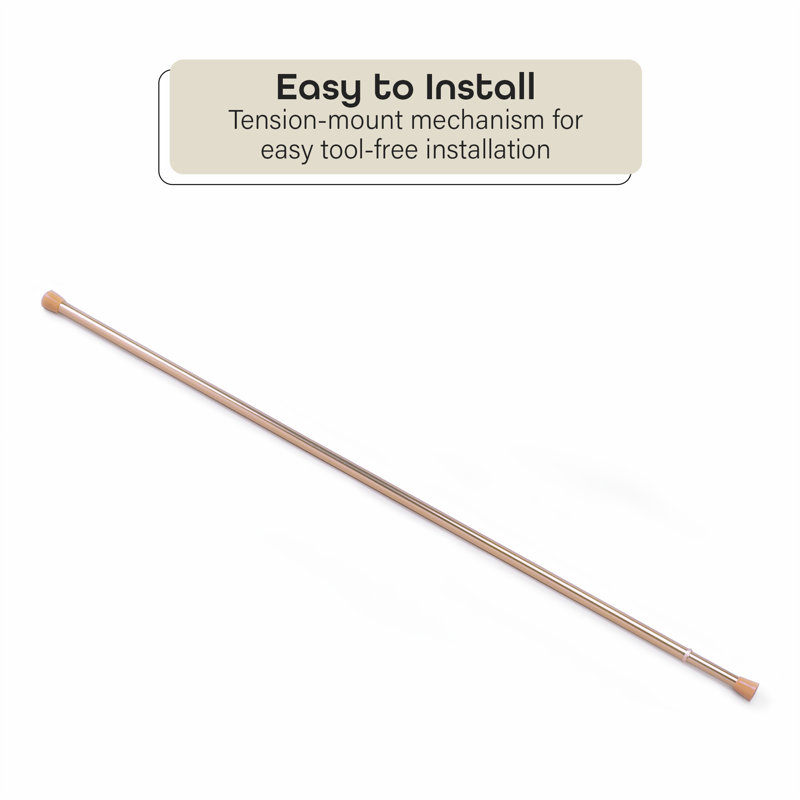Fantasia Brass Adjustable Tension Rod, 18" - 28"