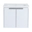 Meuble-lavabo à fermeture en douceur 24 po avec lavabo, convenant à une petite salle de bain