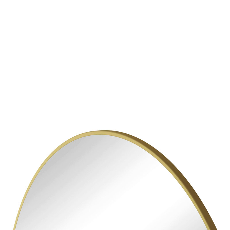 Miroir de salle de bain 39 po, Doré, 37,88 po x 39,34 po