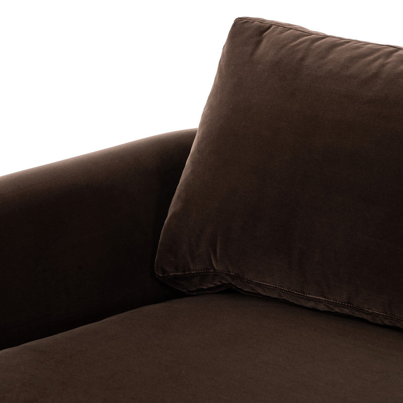 Katya Sofa, Surrey Cocoa, 33" W x 96.5" W x 39.75" D