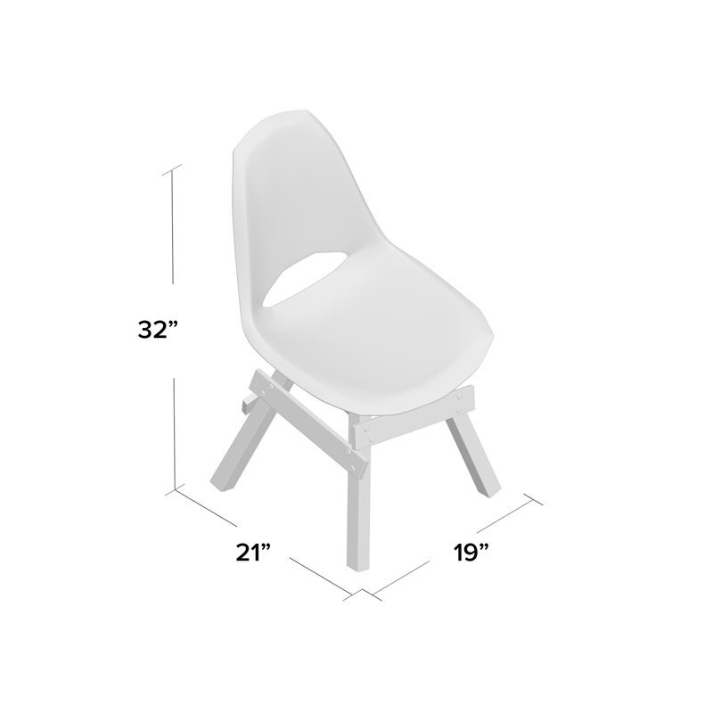 Chaise d’appoint en blanc icon legenda
