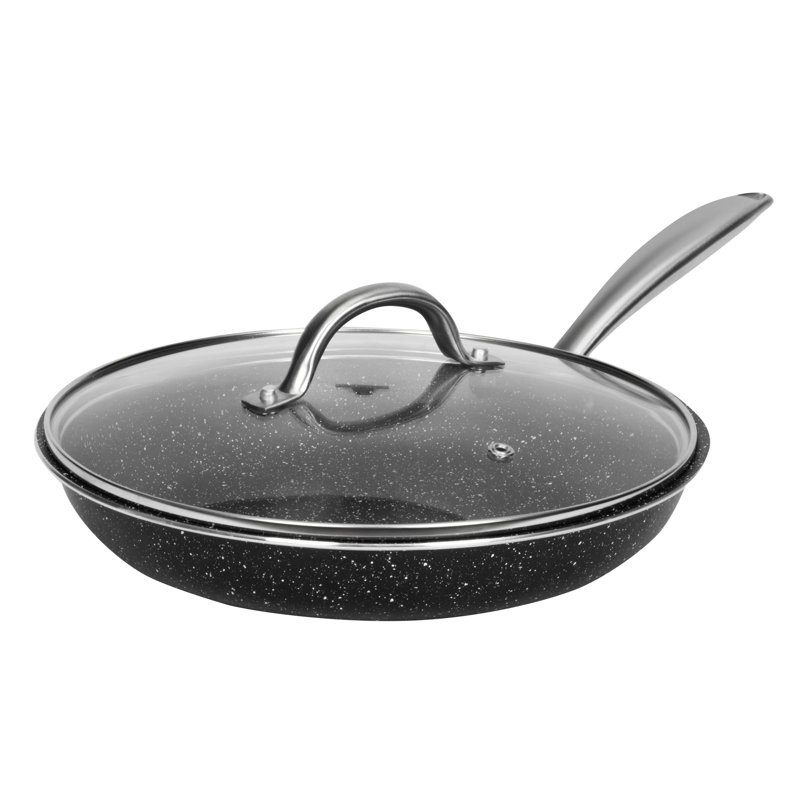 20-Piece Non-Stick Granite Coated Cookware Set with Tempered Glass Lids