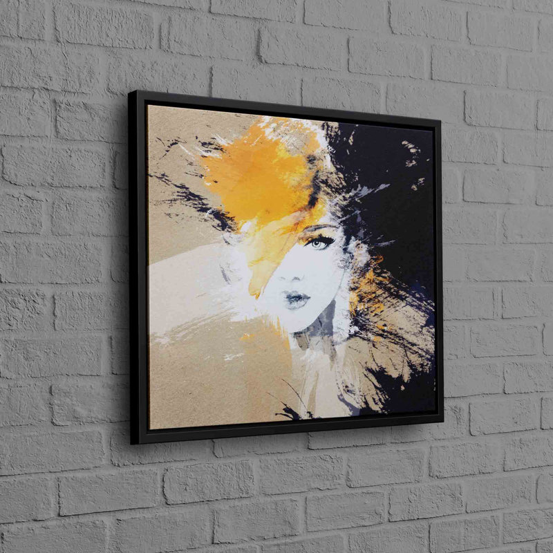 1 Piece Wall Art on Canvas, 20cm H x 20cm W, Framed Print without Mat, Black