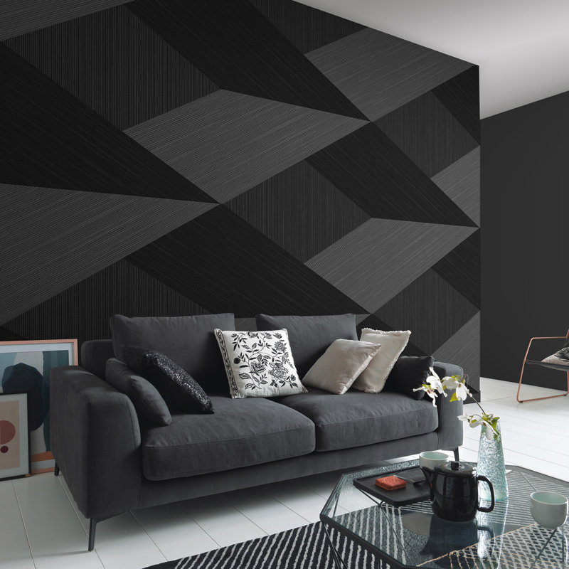 Shadow Grid Wall Mural