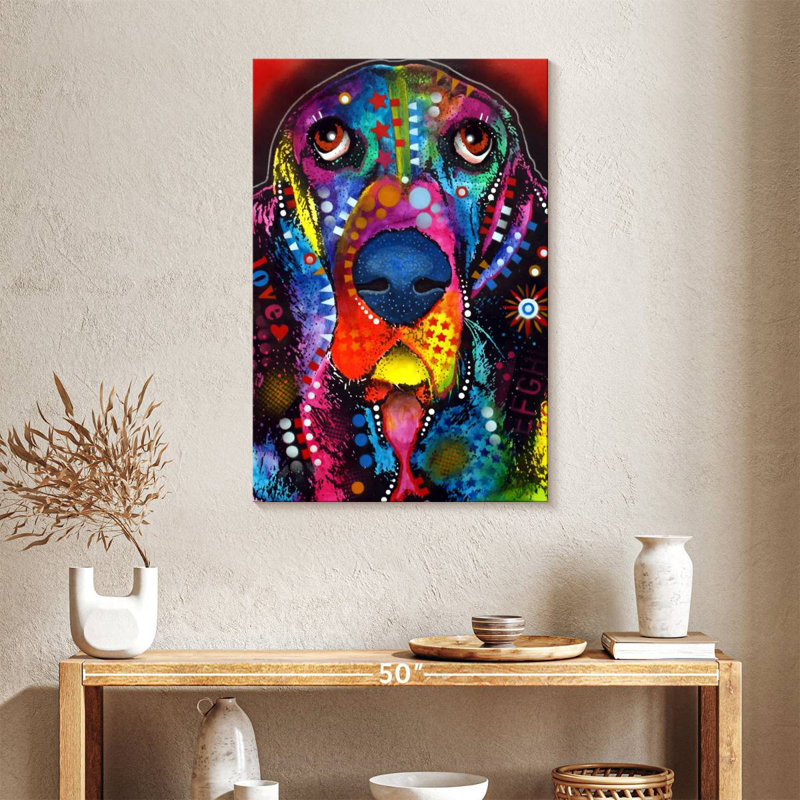 Brampt Basset I, 36" H x 24" W
