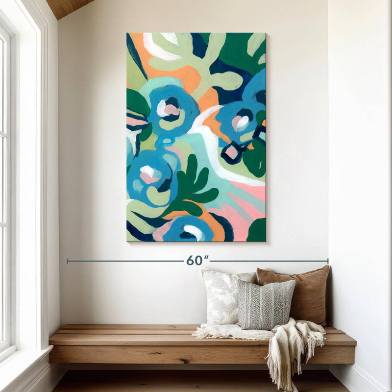 Avery Bright Floral Dance I, H 48 po x l 32 po