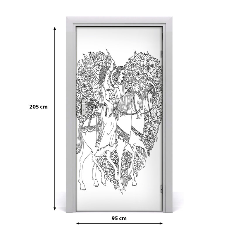 Man And Woman Door Decal