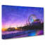 Santa Monica Pier Fairground Painting - Wrapped Canvas-56654207