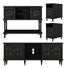 4-Piece Carved Wood Living Room Set