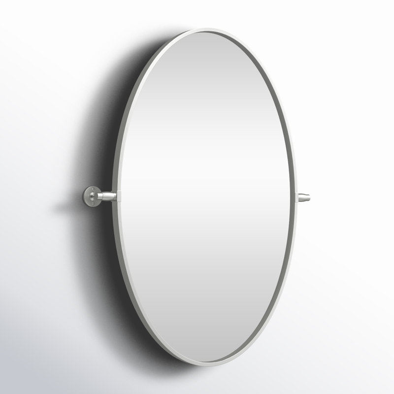 Belfield Metal Wall Mirror, Silver, 20" x 24"