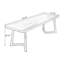 Bureau rectangulaire en bois massif-118001866