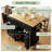 Someries Kitchen Island Set with Drop Leaf, 2 Stools, Storage Cabinet, Drawers and Towel Rack-359196794