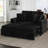 Naykin 2-Person Faux Fur Sofa Bed with Removable Cushion Cover-1017162311-1034732970