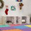 Cat Litter Box Enclosure with Double Room and four doors